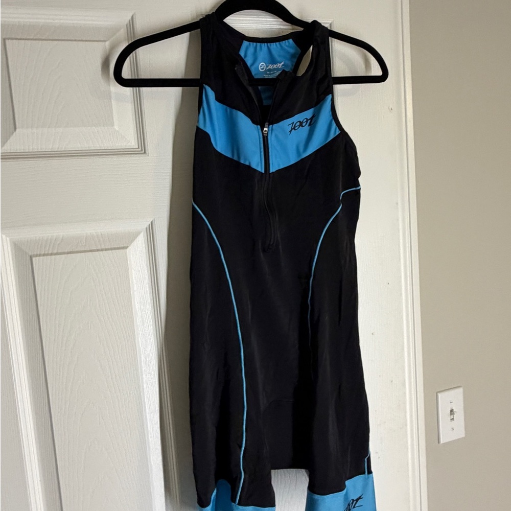 Zoot Black and Teal Performance Triathlon Suit
